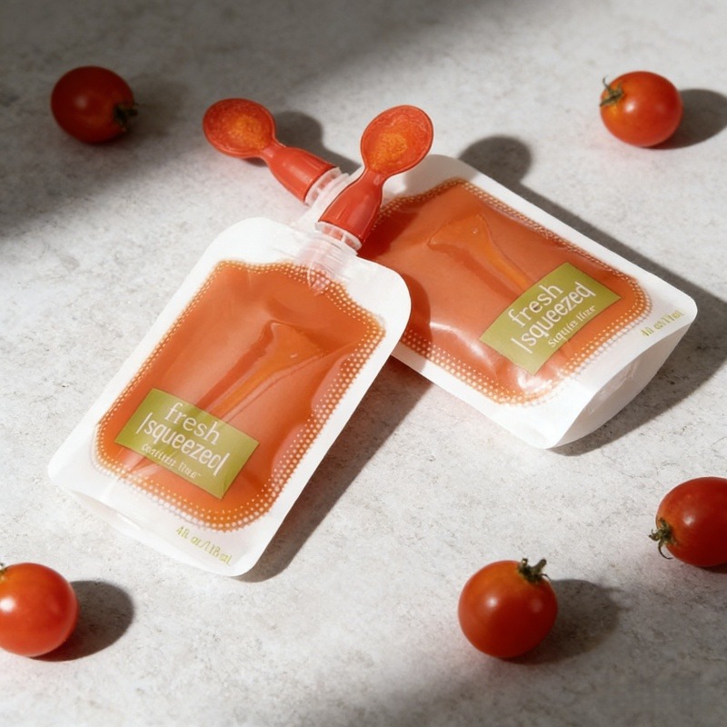 Baby Food Category - 50個入り、赤ちゃん用食品保存袋。オーガニック食品を新鮮に保ち、離乳食やフルーツジュースの保存に最適。