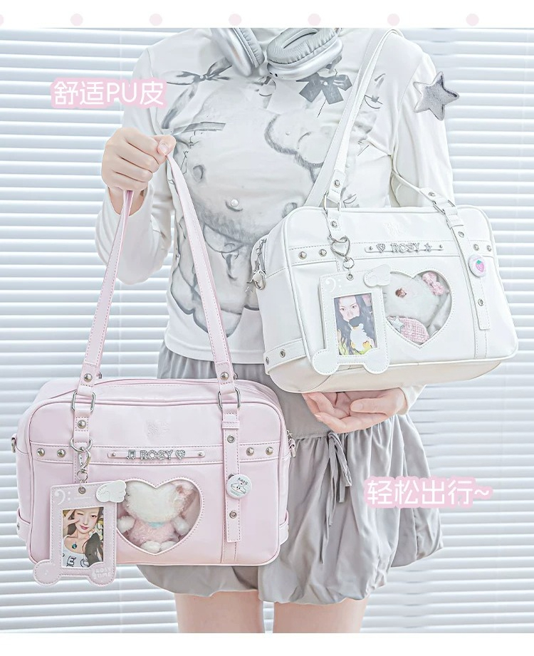 Baby Food Japanese - 小さなフードバッグクロスボディショルダーバッグ日本の制服バッグ女の子 JK 制服ベビーバッグ女性のための二次元トートバッグ