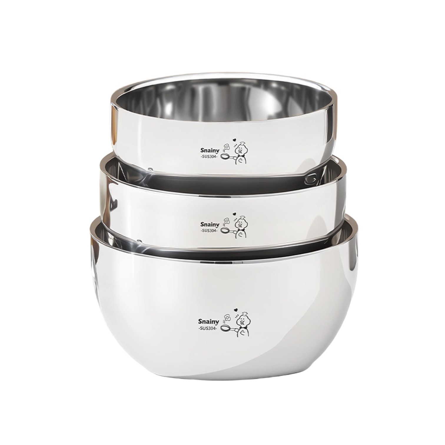 Baby Food Container - 330ml/400ml/530ml容量 304ステンレス製ボウル 耐落下性と断熱性 ベビーフード容器 反射性食器