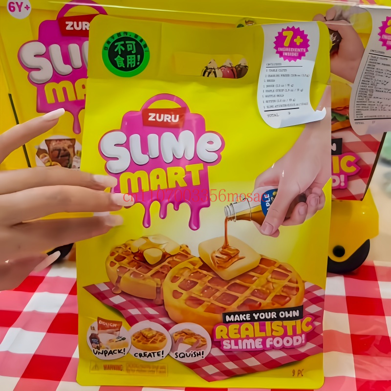 Baby Food Container - ZURU スライムマート ブラインドボックス ハンバーガー ピザシリーズ DIYリアルスライムフード