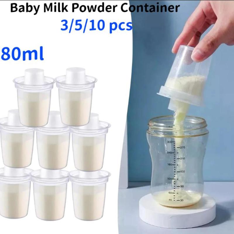 Baby Food Category - 新製品-1セット 80ML ベビーミルクパウダーディスペンサー ポータブルベビーフード収納ボックス ベビーディスペンサー 事前計量パウダーボックス