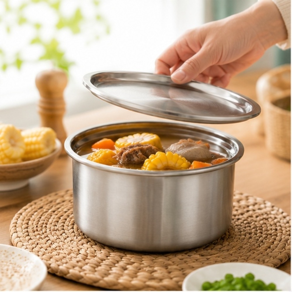Baby Food Container - 304ステンレス鋼製蓋付きラメキン、蒸し卵、ベビーフードボウル、プリン、デザート、エアフライヤー、ベーキング、食事準備、保存容器、RV用