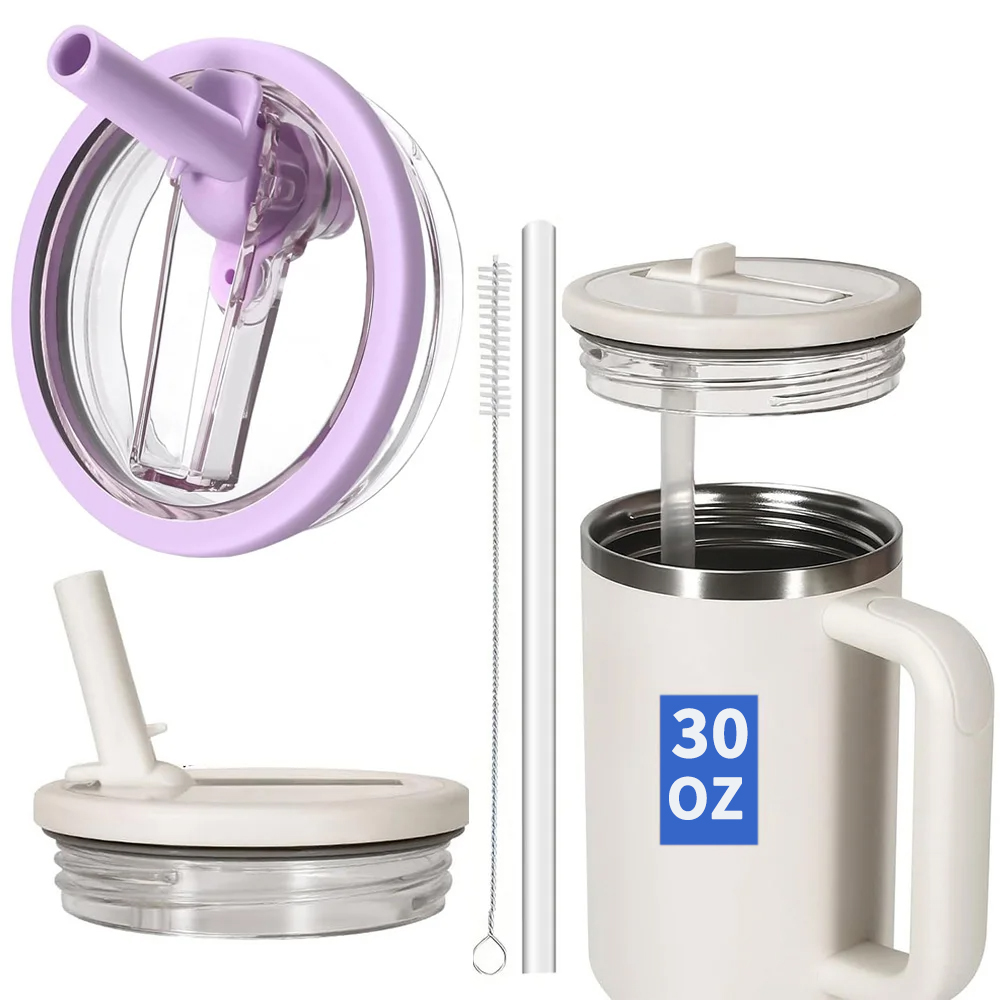 Training Cup Straw - 1-2個入り 30オンス漏れ防止フリップストロー蓋付き スタンレーカップアクセサリー スタンレークエンチャH2.0 30オンスタンブラー用交換部品