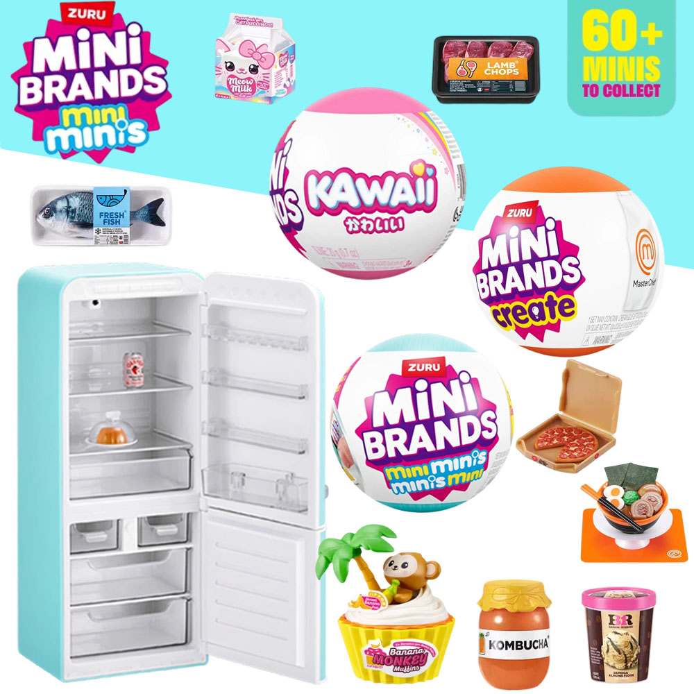 Baby Food Brand - ズール5サプライズトイ マイミニブランド カワイイベビーフードフィギュア ミニチュアおもちゃ ミステリーブラインドボックスおもちゃ フードコレクタブルギフトおもちゃ