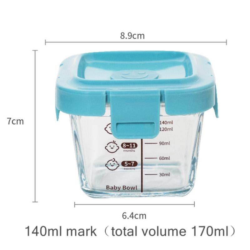 Baby Food Containers Glass - 耐熱保存容器 スポック 3 in 1 ポータブル