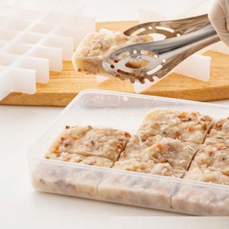 Freezer Tray Baby - 食品用冷凍保存トレー。BPAフリーで、お手入れが簡単。仕切り付きで、離乳食や冷凍保存に最適。