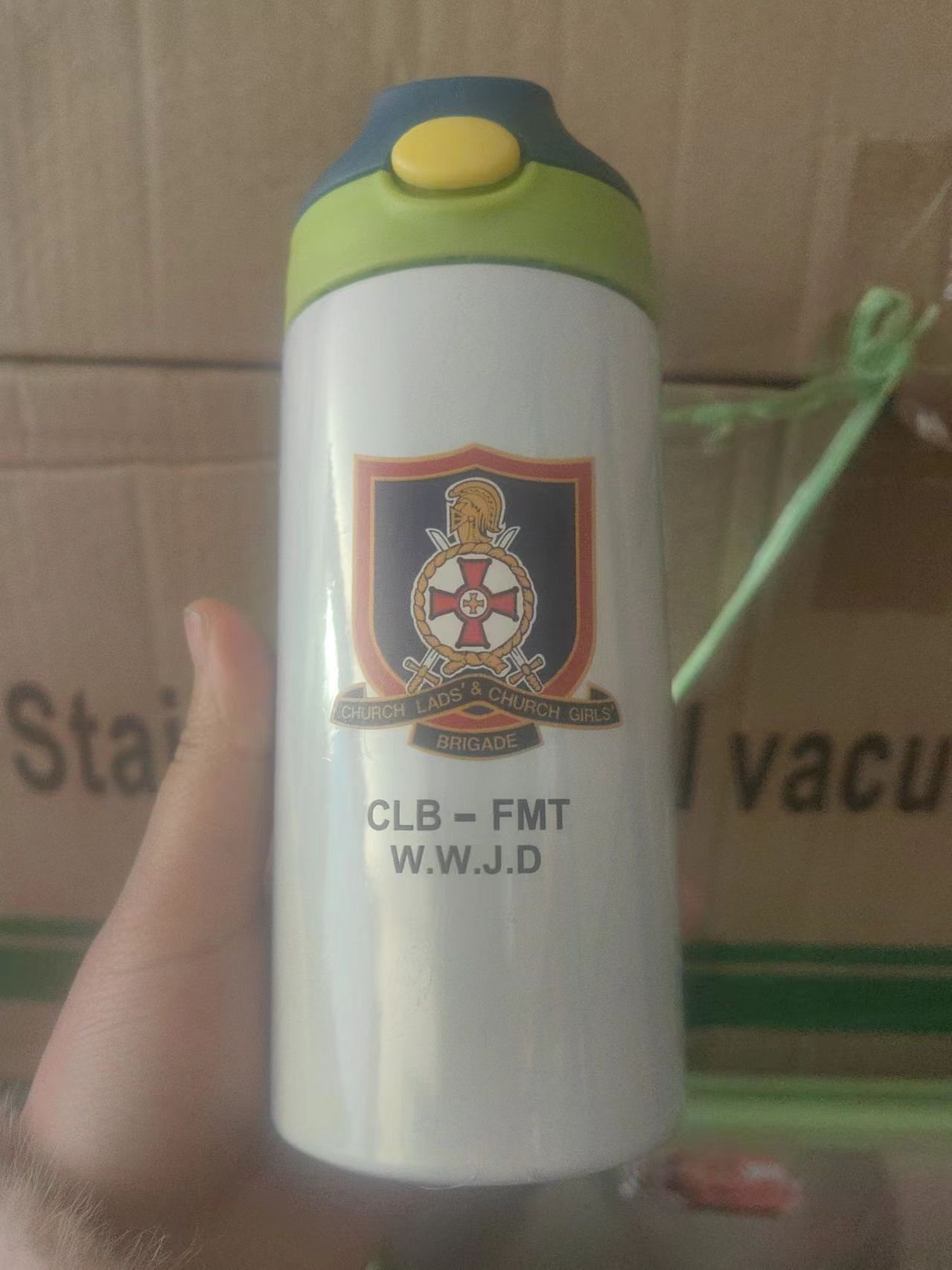 Training Cup Straw - カスタムロゴ入り12オンスストレートシッピーカップフリップトップキッズボトルステンレス鋼二重壁ウォータータンブラーストローシッピーボトル