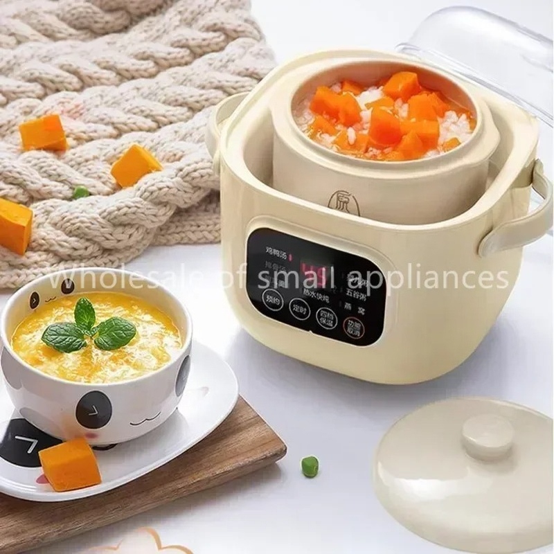 220V セラミック電気スローシチューポット家庭用マルチ離乳 - Baby Food Dessert のレビューと価格