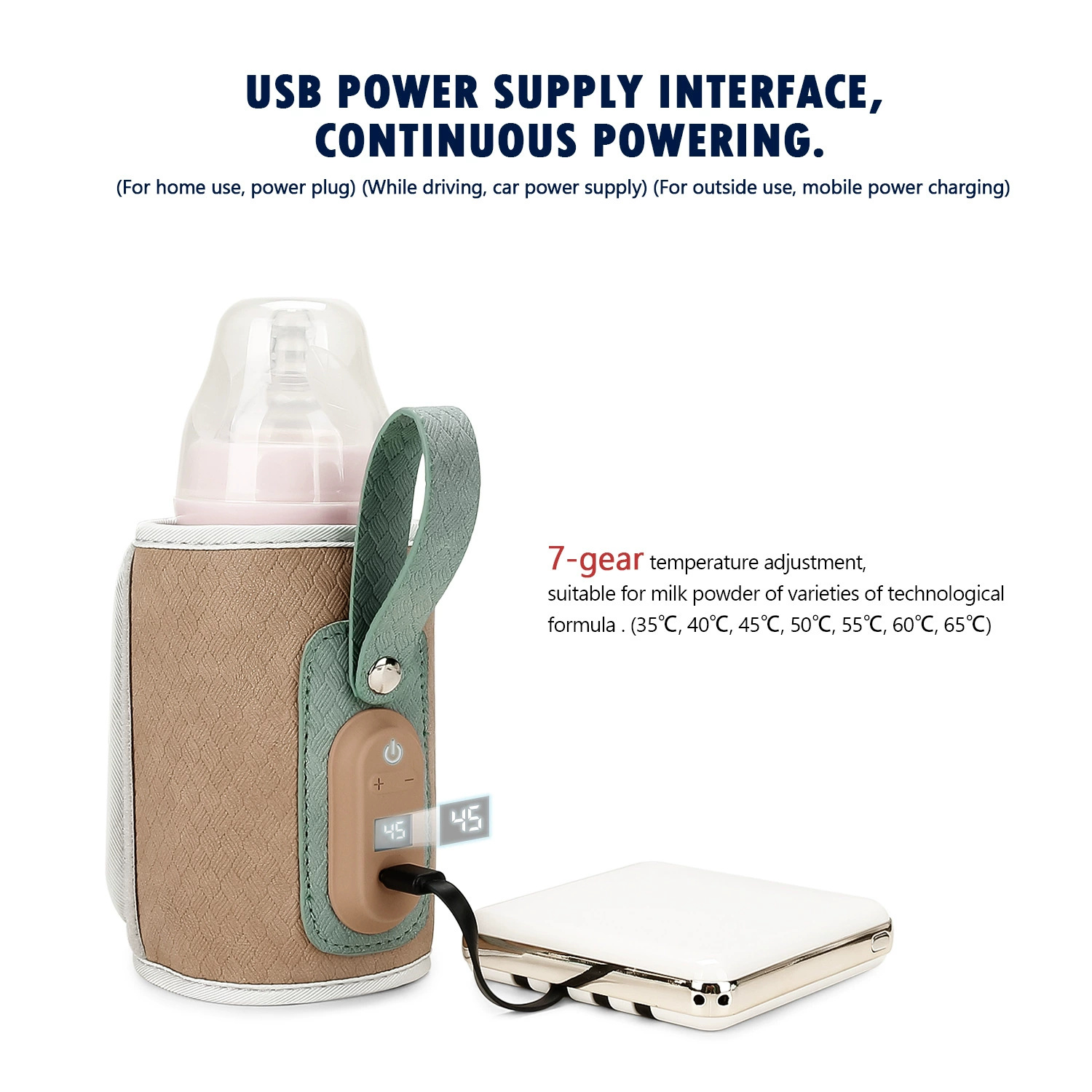 哺乳瓶ウォーマーバッグ USB 電源ヒーター断熱加熱バッグ旅 - Baby Food For Travelling のレビューと価格