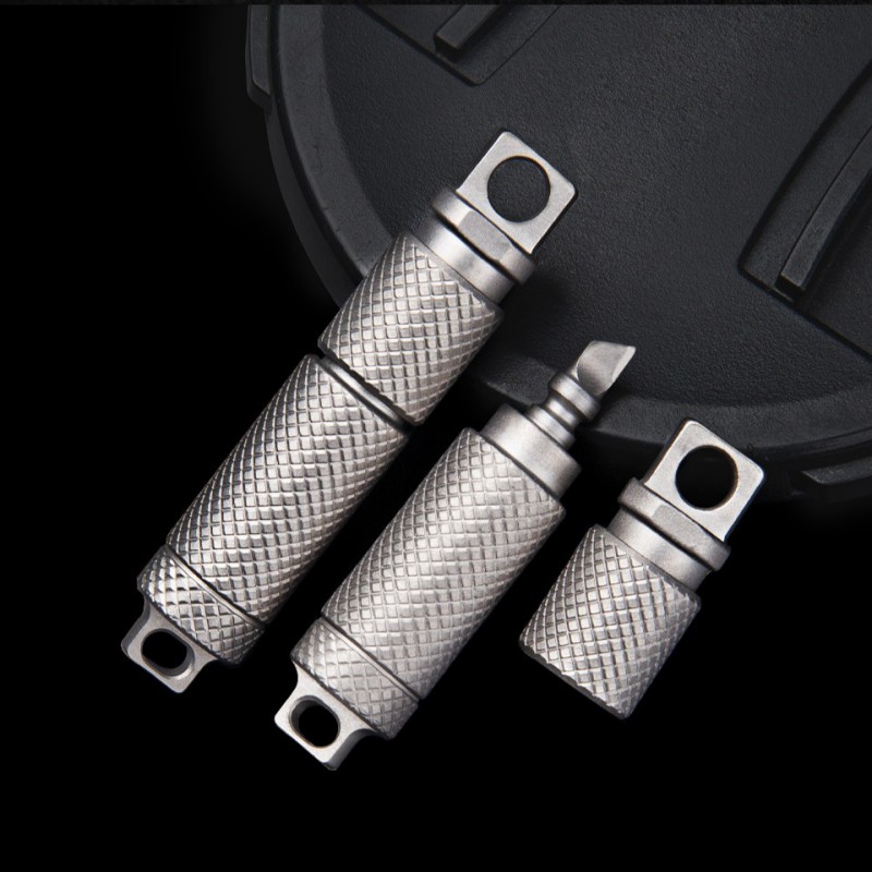 チタン合金シールカプセルポータブルキーホルダー開封 EDC  - First Food Jar のレビューと価格