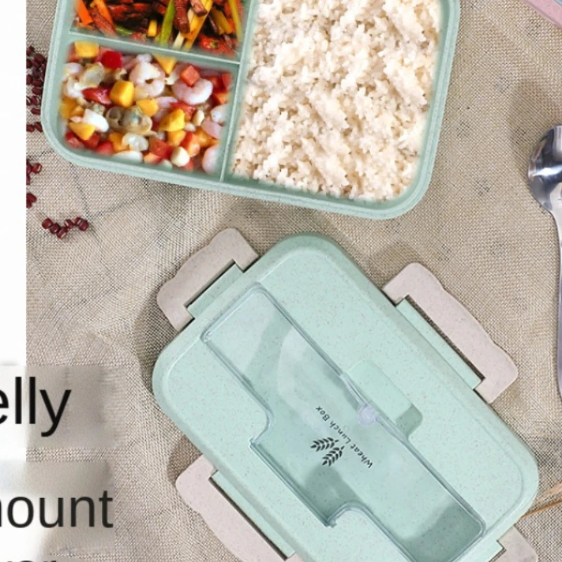 小麦麦わら電子弁当箱、食器、食品保存容器、子供、学校、オフィ - Baby Food Container のレビューと価格