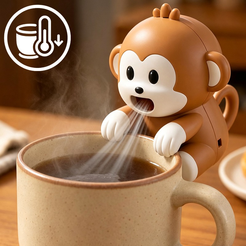 持ち運び可能な猿型フードクーラーファン、USB充電式、3段階 - Baby Food For Travelling のレビューと価格