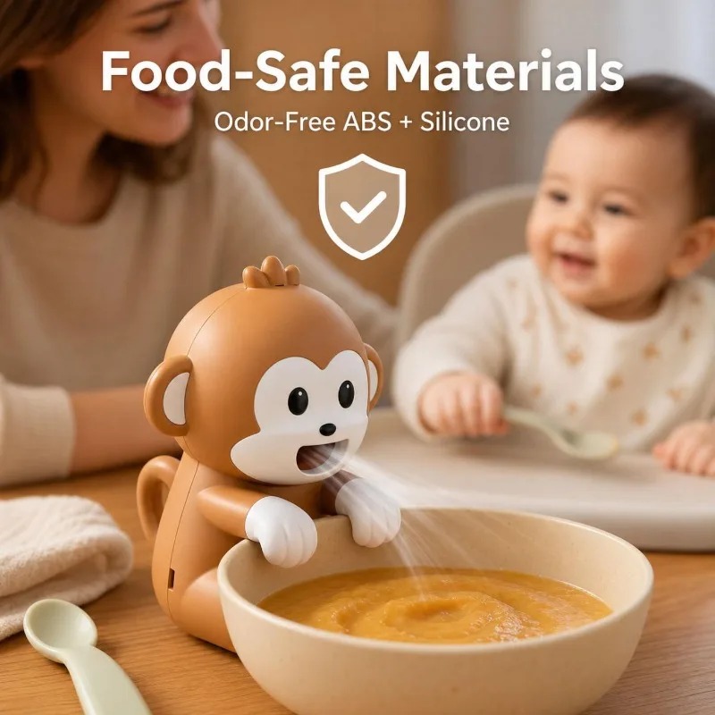 持ち運び可能な猿型フードクーラーファン、USB充電式、3段階 - Baby Food For Travelling のレビューと価格