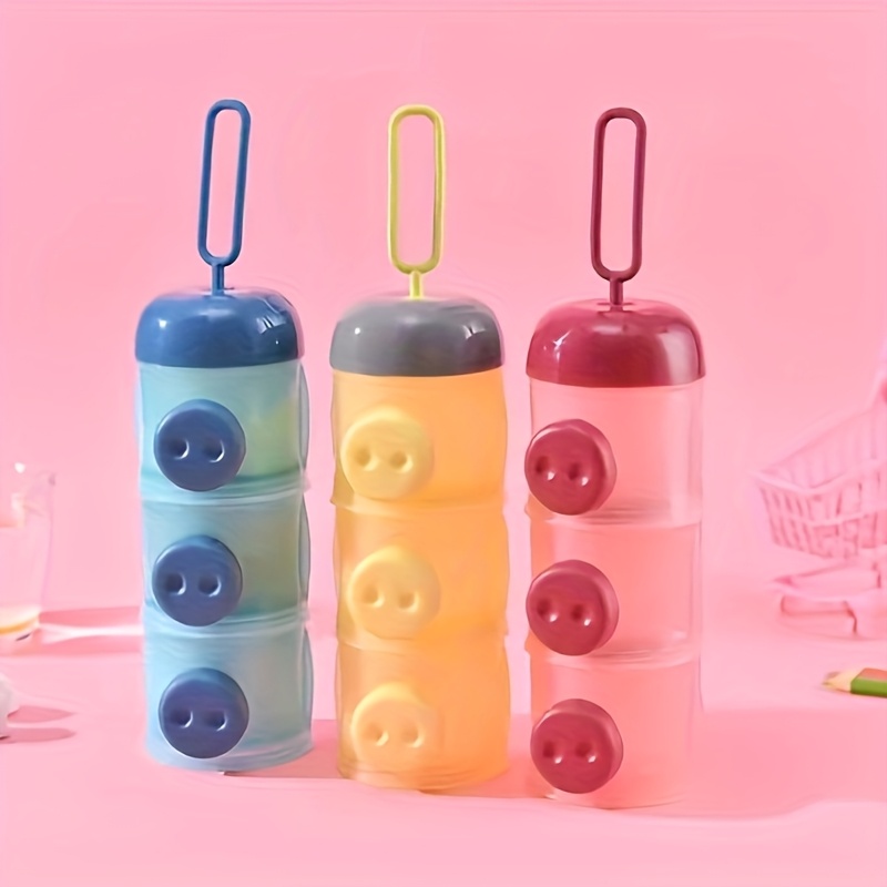 3層収納ボックス、独立した層状ミルクパウダーコンパートメント - Baby Food For Travelling のレビューと価格