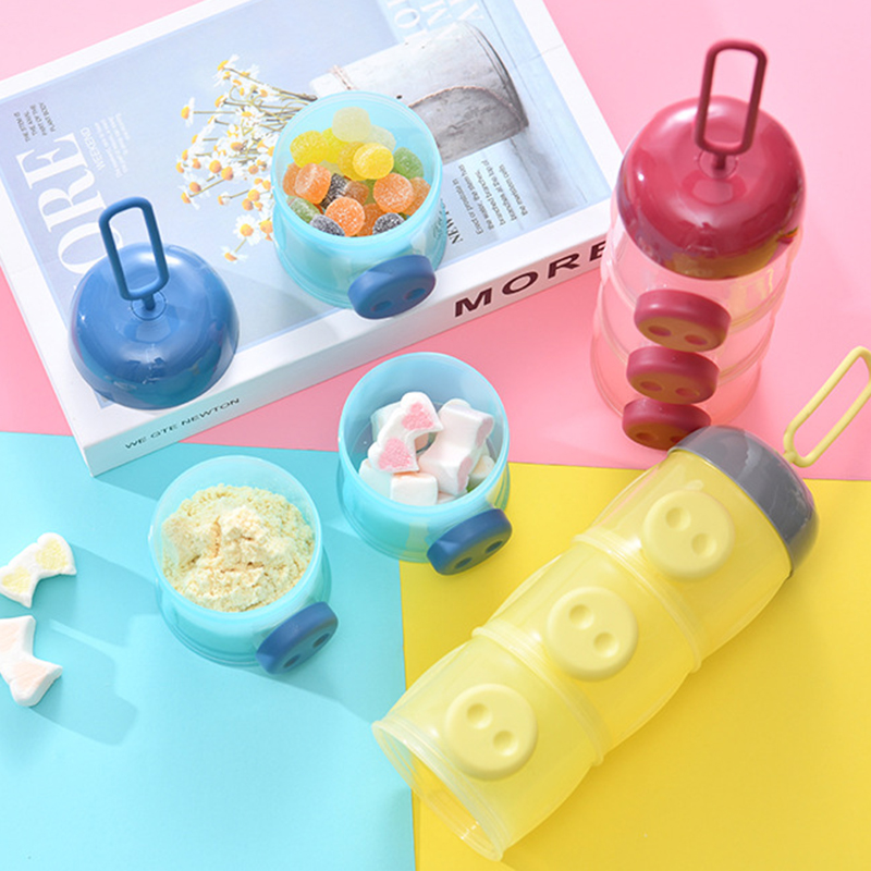 3層収納ボックス、独立した層状ミルクパウダーコンパートメント - Baby Food For Travelling のレビューと価格