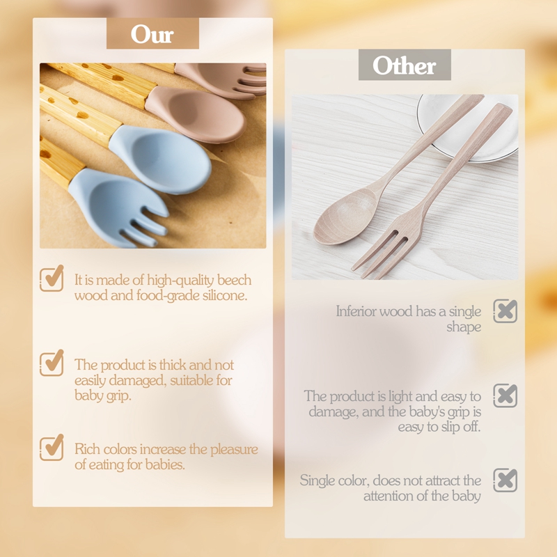 竹製ベビーフィーディングフォーク,2個,赤ちゃん用,幼児用給 - Baby Food Organic のレビューと価格