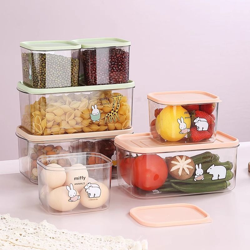 カートゥーンカワイイ新スタイル保存容器 家庭用 密閉 透明  - First Food Jar のレビューと価格
