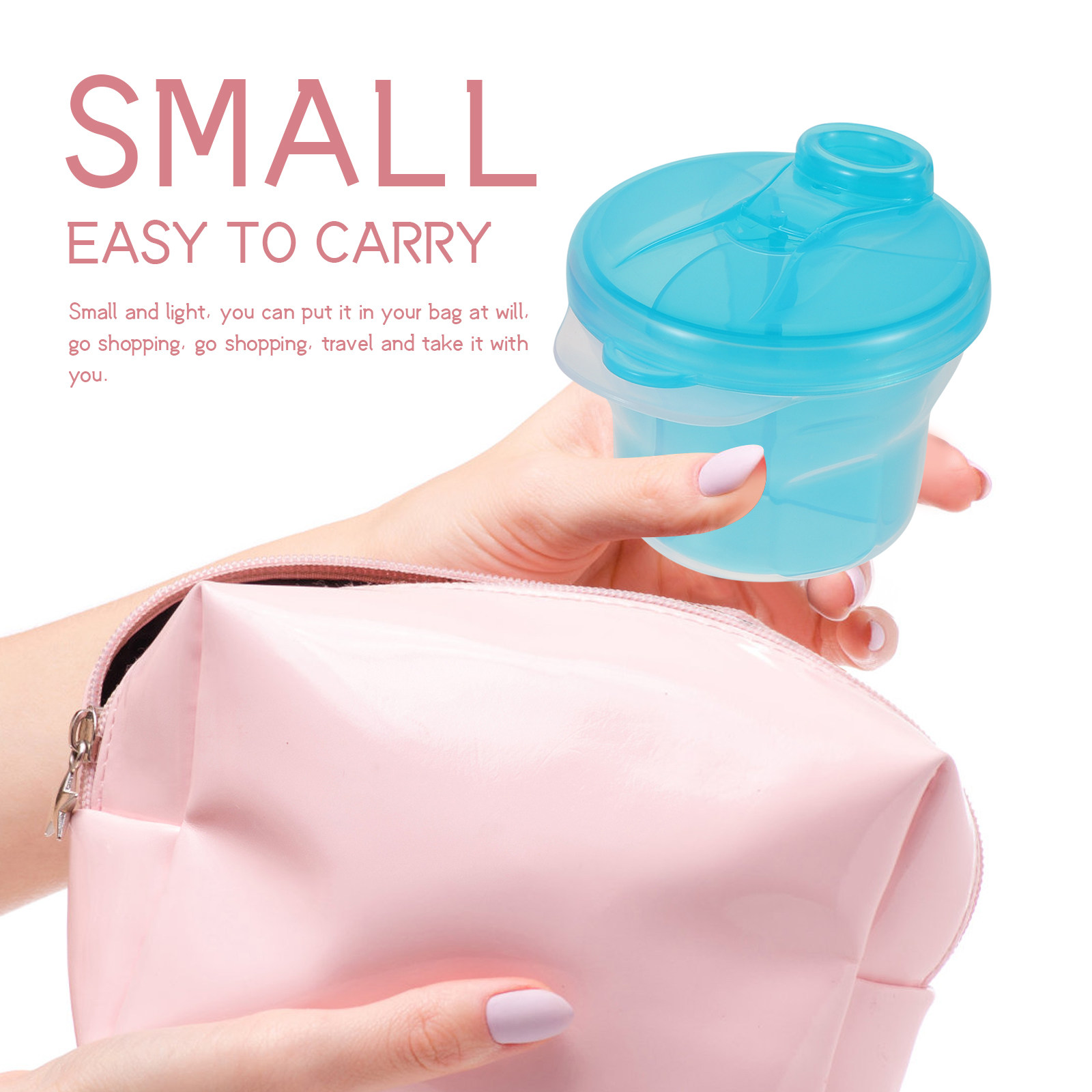 4個入り、密閉式ミルクパウダーボックス。持ち運び可能な粉ミル - Baby Food For Travelling のレビューと価格