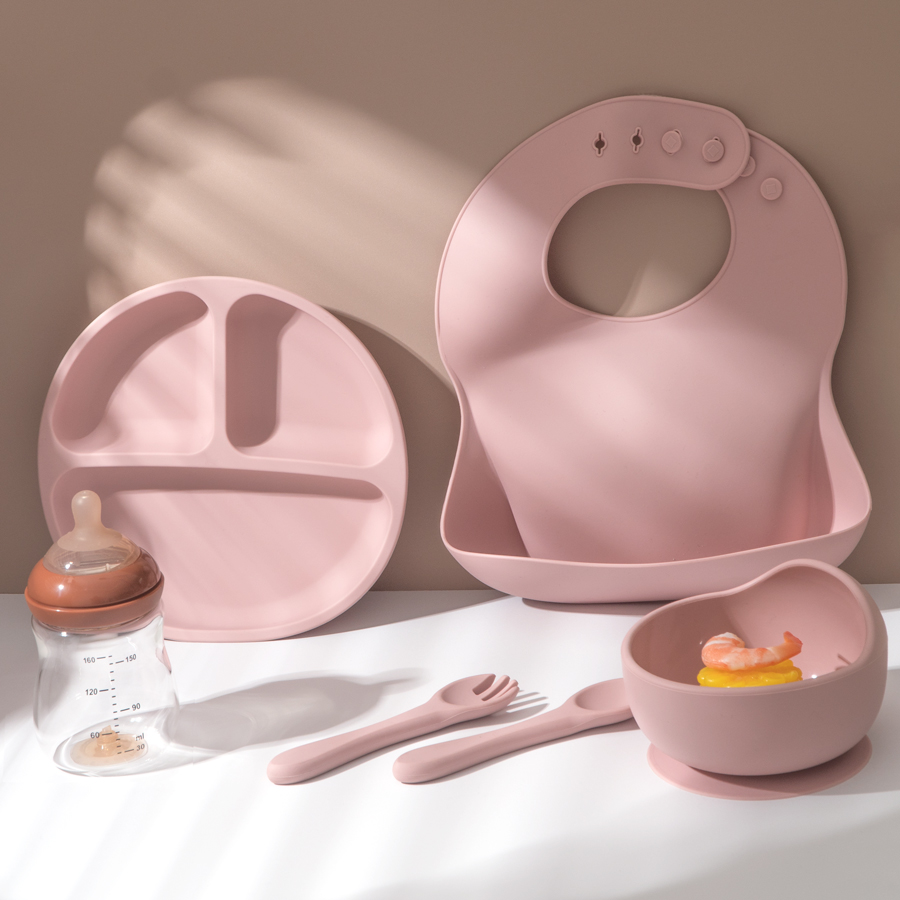 5 個ベビーシリコーン給餌セットラウンドダイニングプレート吸 - Baby Food Universe のレビューと価格