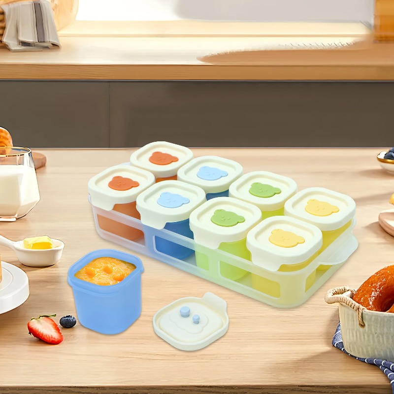 蓋付きベビーフードフリーザートレイ – BPAフリーの食品グ - Freezer Tray Baby のレビューと価格
