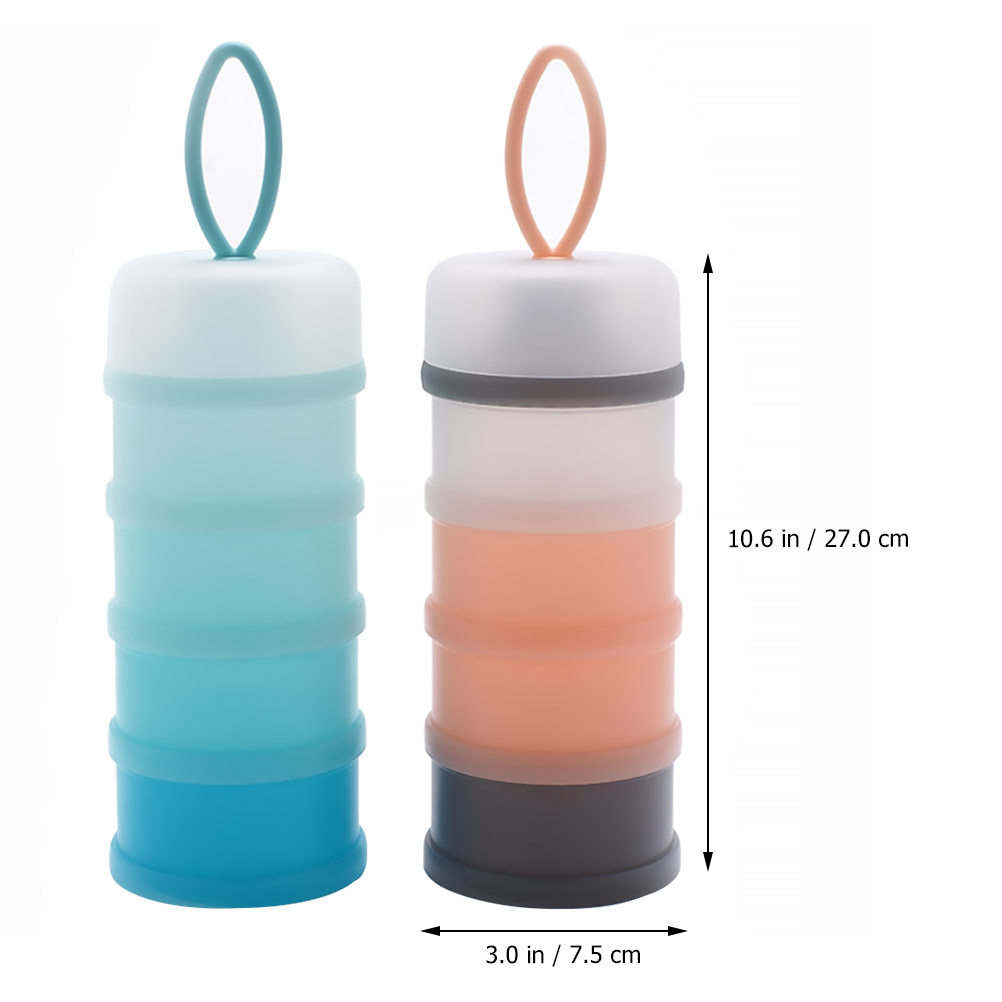 2個入りの粉ミルクケース。ベビーフードの整理に便利。積み重ね - Baby Food For Travelling のレビューと価格