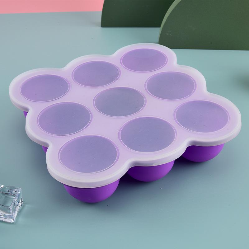 ベビーフードシリコン容器 9グリッド冷凍トレイ 漏れ防止蓋  - Baby Food Universe のレビューと価格