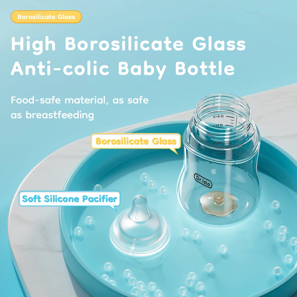 ベビーボトル 高硼珪酸ガラス製 80/160/240ml 広 - Baby Food Containers Glass のレビューと価格