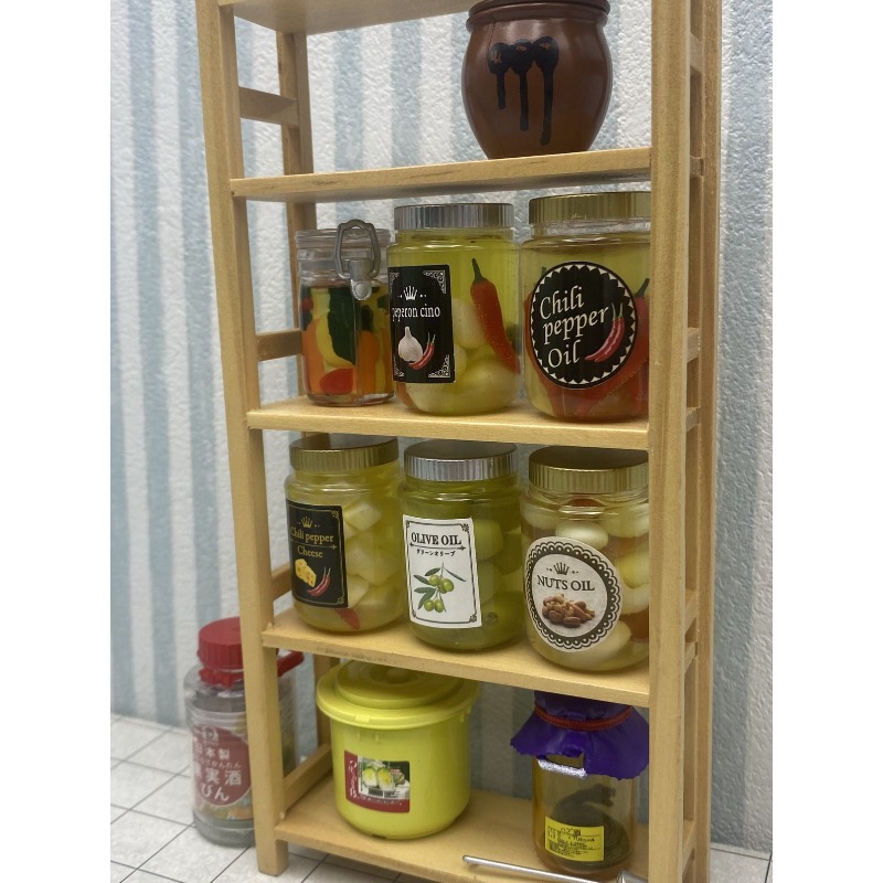 ピクルス食品ガチャポン キュートな漫画風 1:12 ミニチュ - First Food Jar のレビューと価格