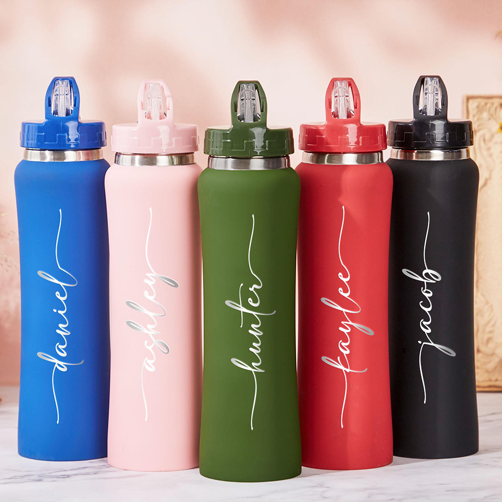 名前入りステンレス製ウォーターボトル（ストロー付き）、カスタ - Training Cup Straw のレビューと価格
