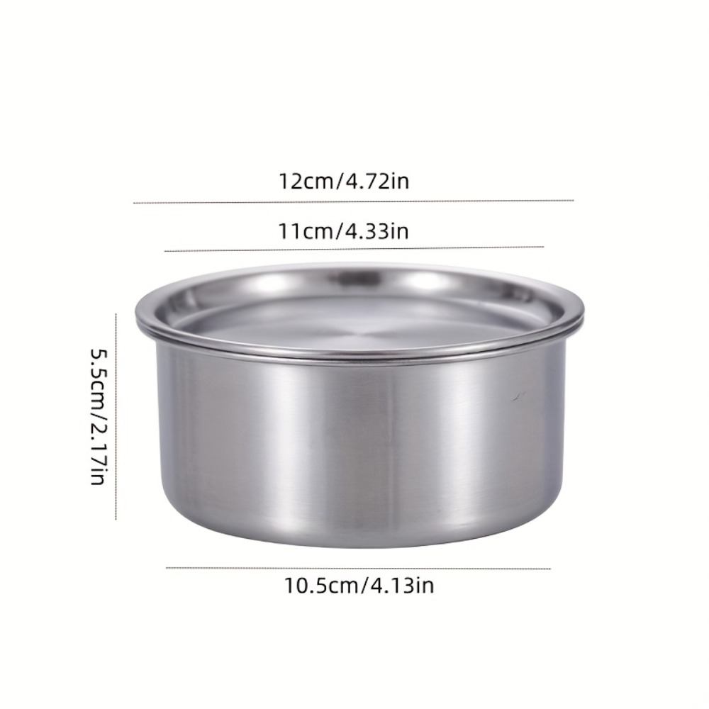 304ステンレス鋼製蓋付きラメキン、蒸し卵、ベビーフードボウ - Baby Food Container のレビューと価格