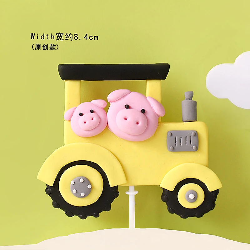 ハッピーバースデーケーキトッパーファームズーンポリマークレイ - Baby Food Dessert のレビューと価格