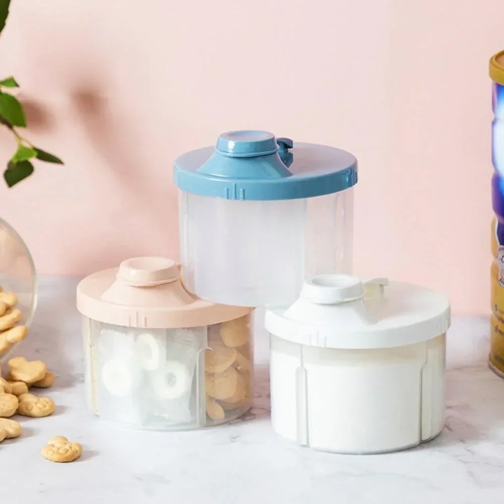 持ち運びに便利なベビーミルクディスペンサー、回転式4区画ミル - Baby Food Universe のレビューと価格