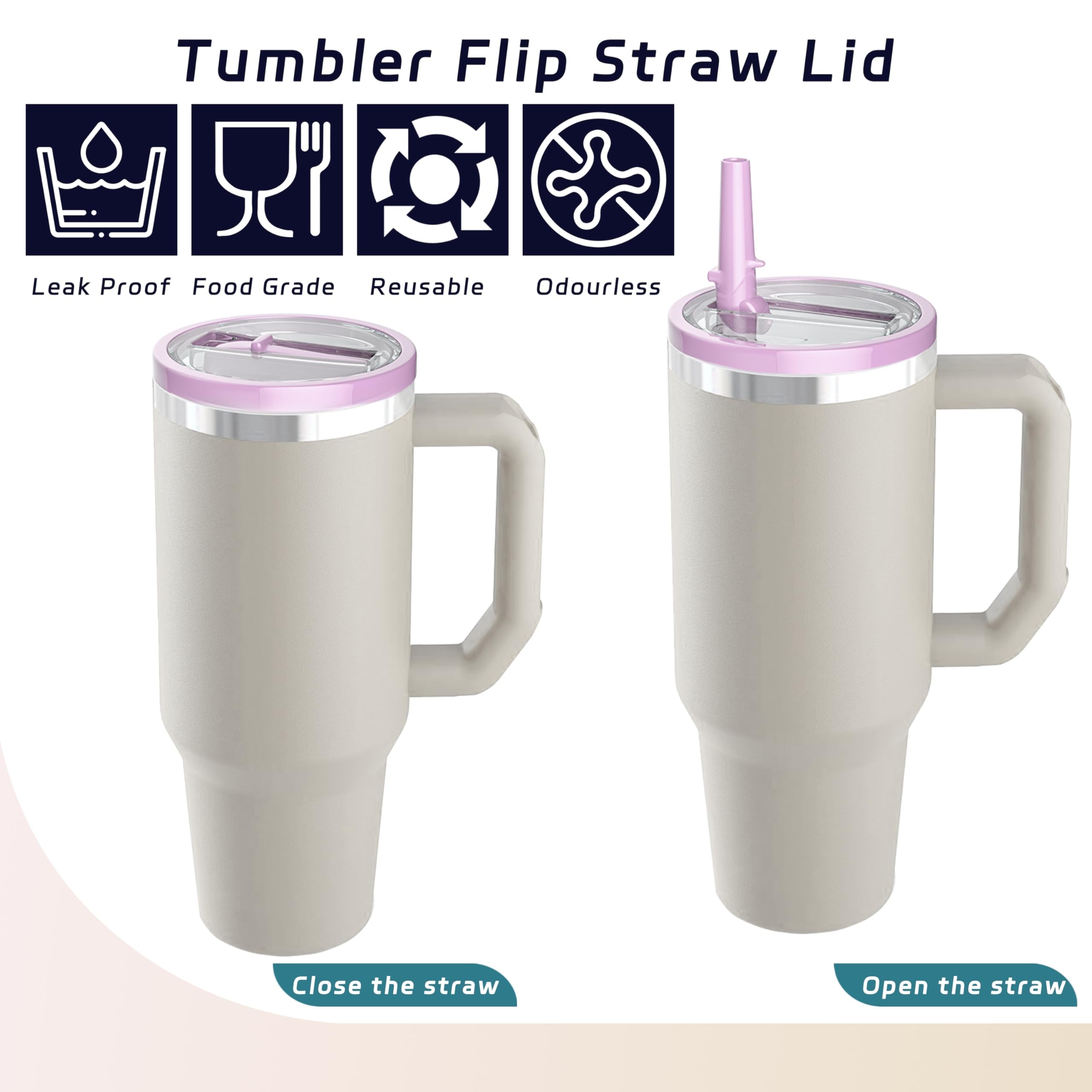 1-2個入り 30オンス漏れ防止フリップストロー蓋付き スタ - Training Cup Straw のレビューと価格