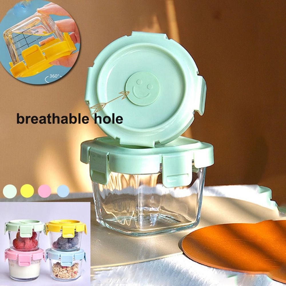新しい170ml食品保存容器 冷凍ガラス製ベビーフードカップ - Baby Food Jar のレビューと価格