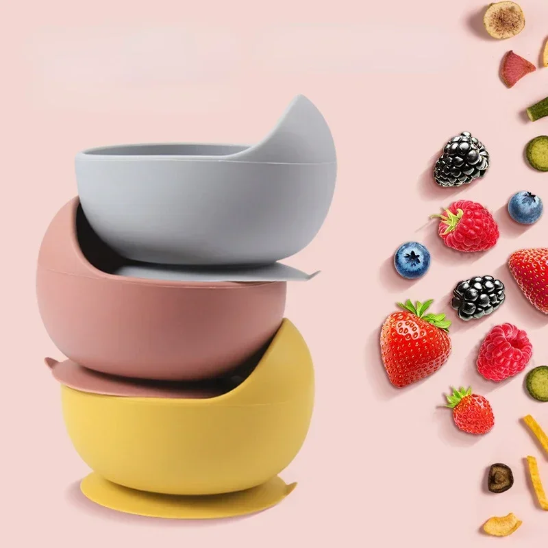 食品グレードのシリコーン子供皿セットベビー給餌ボウル吸引プレ - Baby Food Universe のレビューと価格