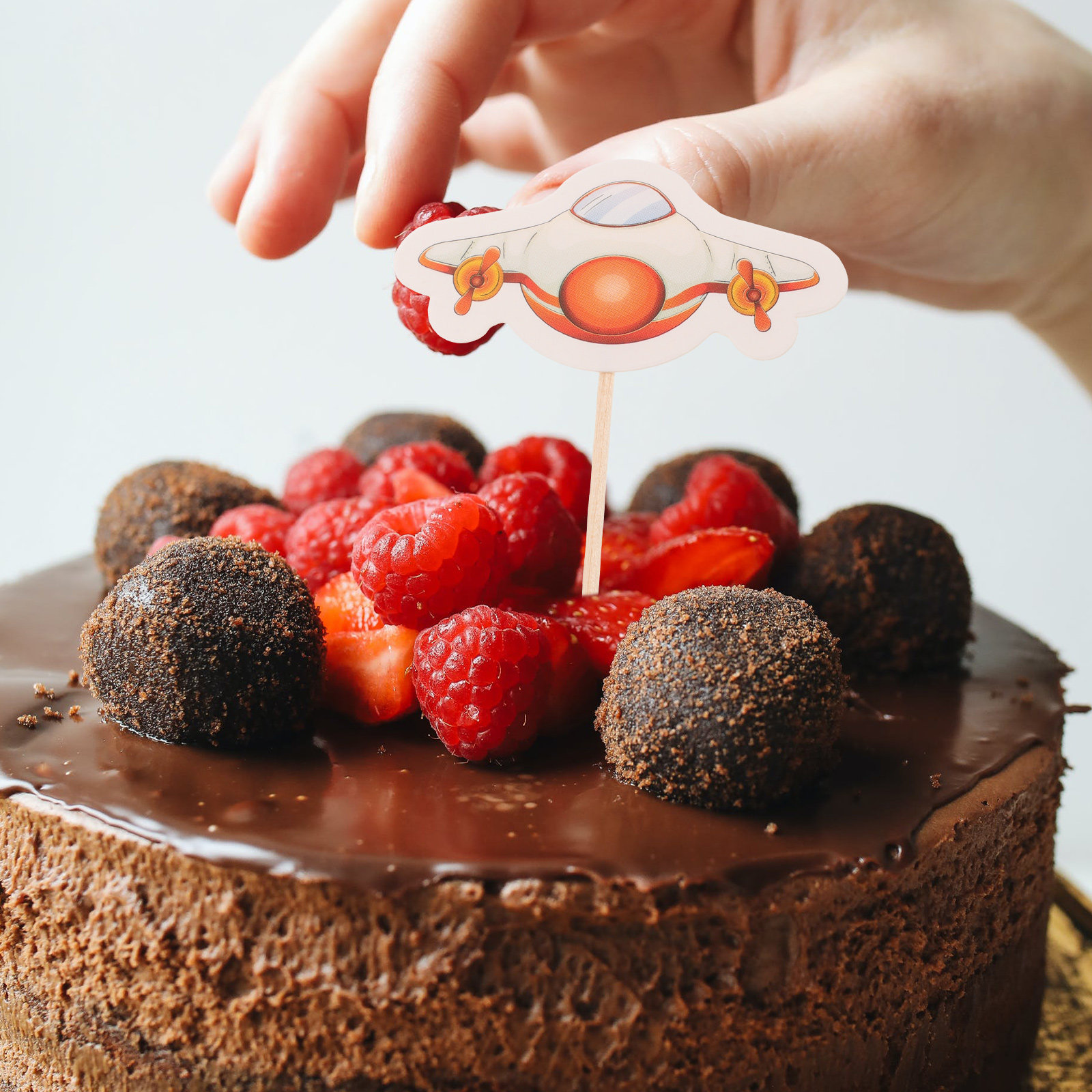 30個入り航空機ケーキトッパーピック、誕生日パーティー、記念 - Baby Food Dessert のレビューと価格
