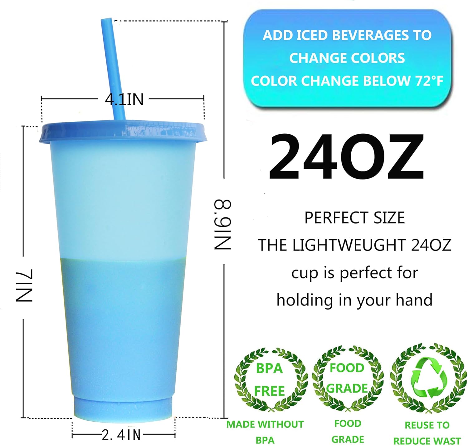 3個パック プラスチック製のかわいいコールドカップ 蓋とスト - Training Cup Straw のレビューと価格