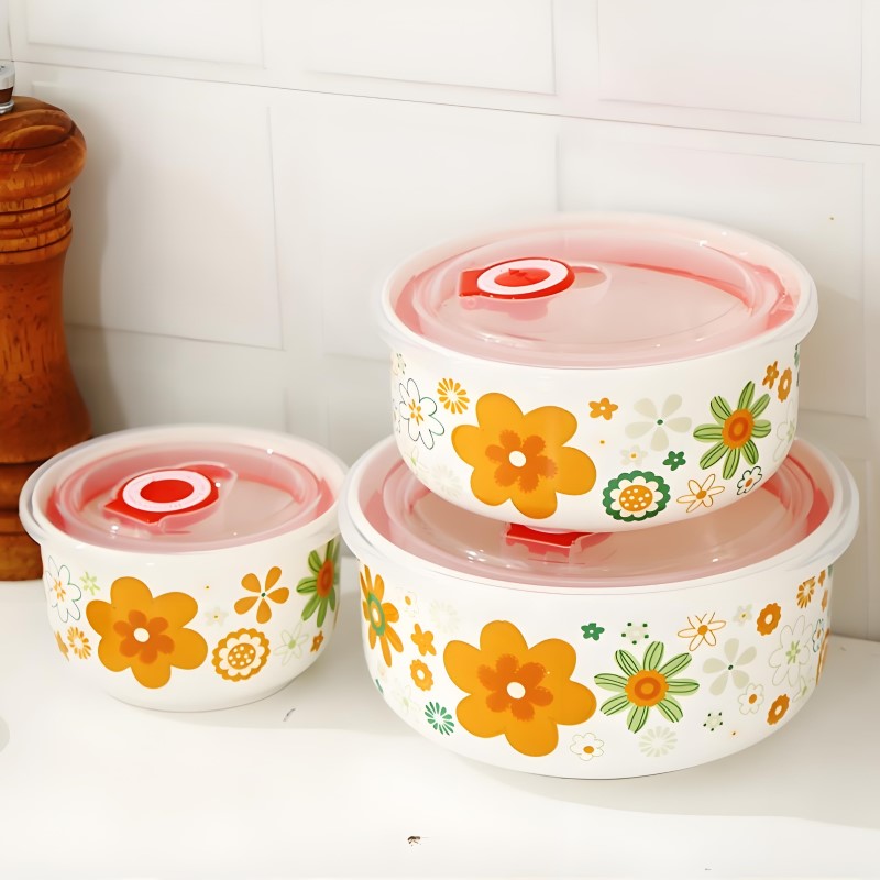 日本の磁器製弁当箱,3個セット,屋内用,温かい料理用,容器付 - Baby Food Universe のレビューと価格