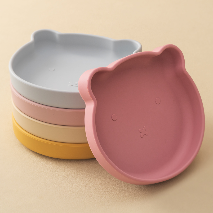 1PC シリコーンベビー食器吸引ダイニングプレート漫画クマの - Baby Food Universe のレビューと価格
