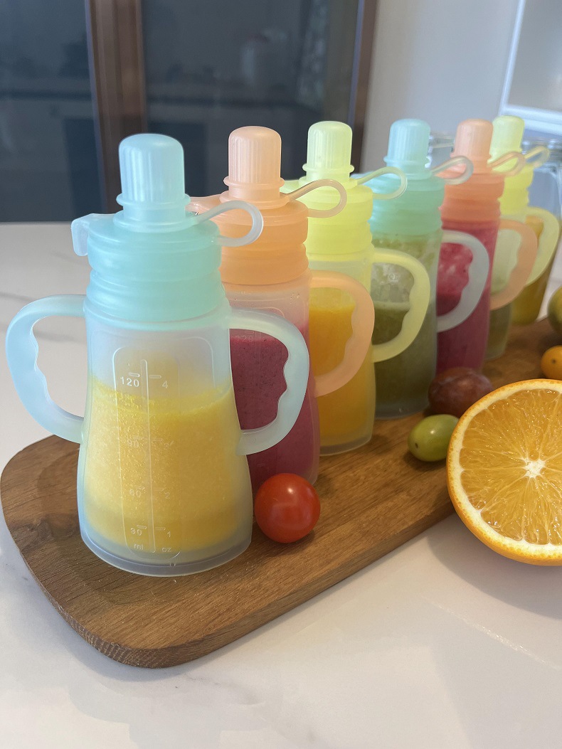 新しい再利用可能なシリコン製母乳保存バッグ、漏れ防止、吸引可 - Baby Food Category のレビューと価格