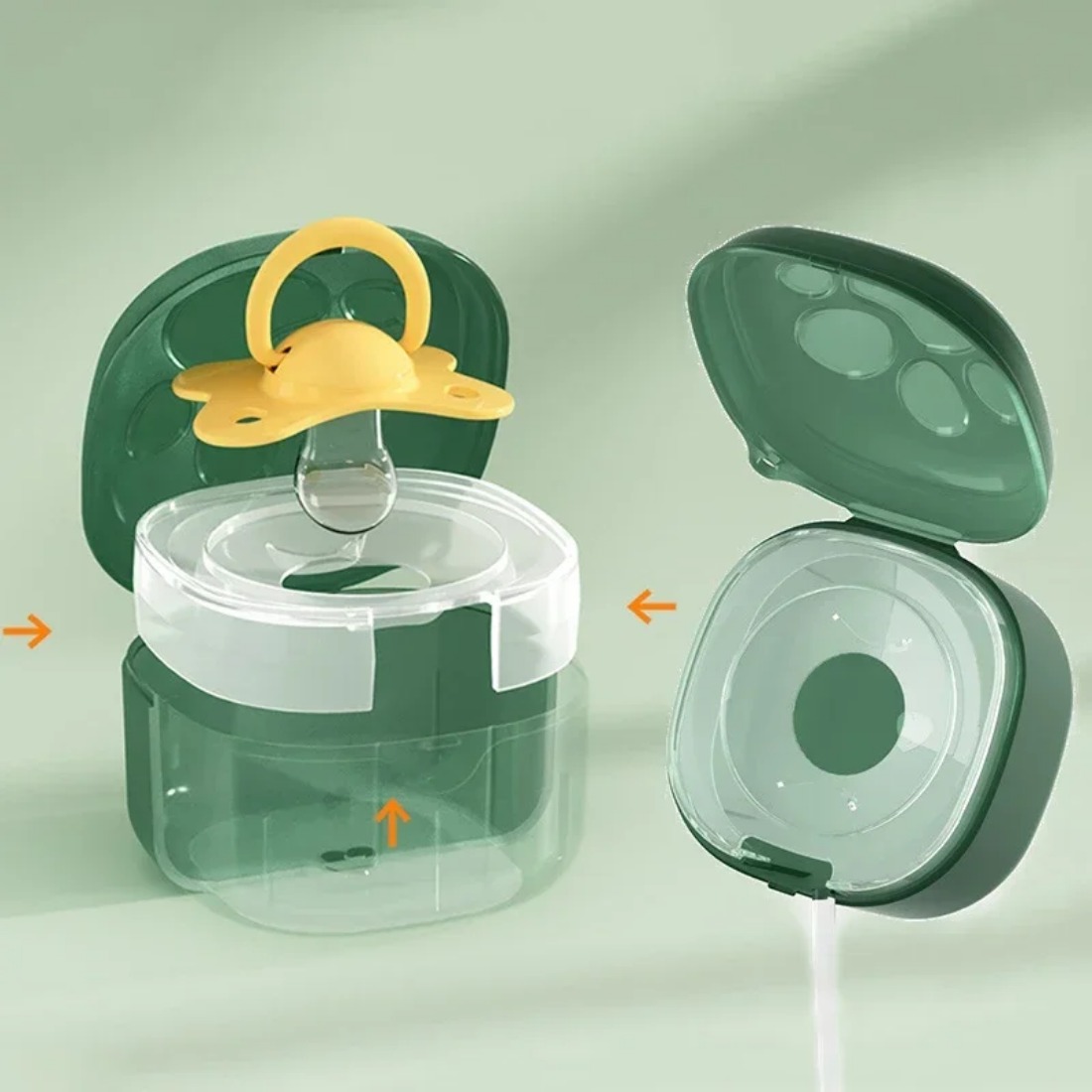 食品グレードのシリコーンおしゃぶりボックス赤ちゃん漫画おしゃ - Baby Food Container のレビューと価格