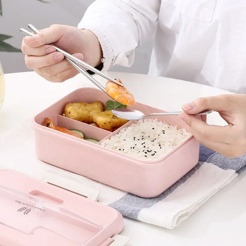 麦わら弁当箱,食器,電子レンジ,食品保存容器,ポータブル弁当 - Baby Food Container のレビューと価格