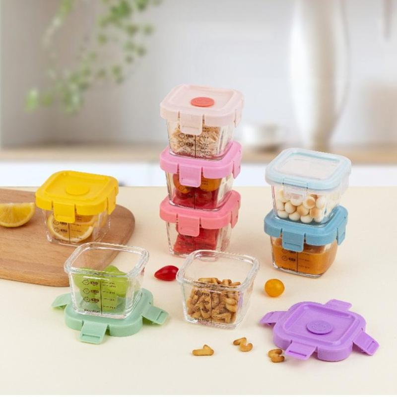耐熱保存容器 スポック 3 in 1 ポータブル ベビーガラ - Baby Food Containers Glass のレビューと価格