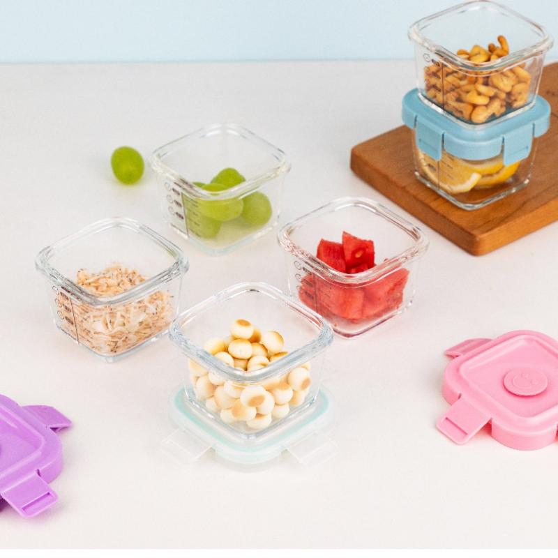耐熱保存容器 スポック 3 in 1 ポータブル ベビーガラ - Baby Food Containers Glass のレビューと価格