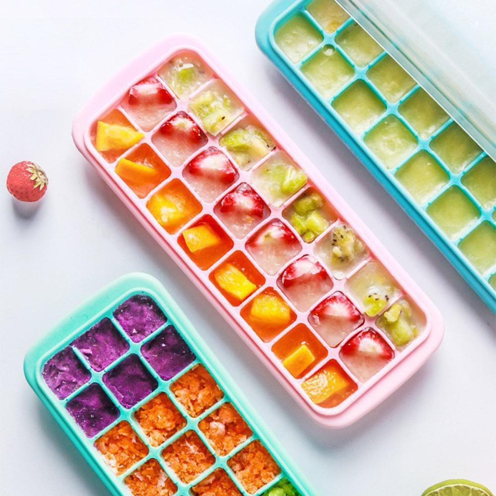 蓋付きシリコン製アイスキューブトレイ 36個取り ジェリーメ - Baby Food Jelly のレビューと価格
