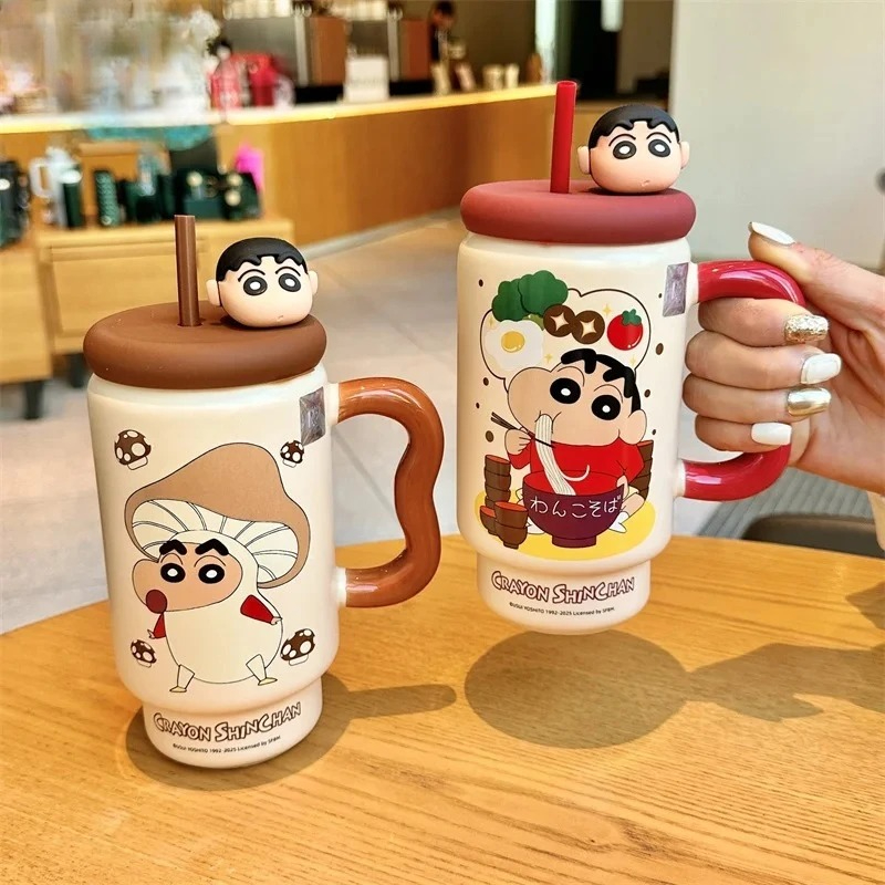 X&W クレヨンしんちゃん セラミック製ウォーターカップ 6 - Training Cup Straw のレビューと価格