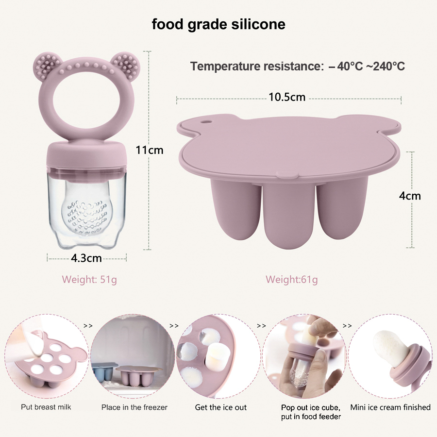 ベビーアイスクリームポップシリコンモールドアイスクリームメー - Baby Food Category のレビューと価格