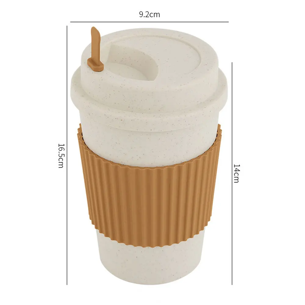 450 ミリリットルコーヒーカップ蓋付き小麦ストロー再利用可 - Training Cup Straw のレビューと価格