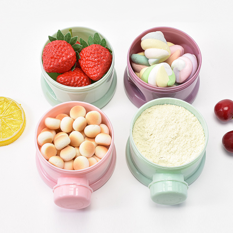 ストレージ 3/4 層ポータブル食品容器粉ミルクパウダーカー - Baby Food Universe のレビューと価格
