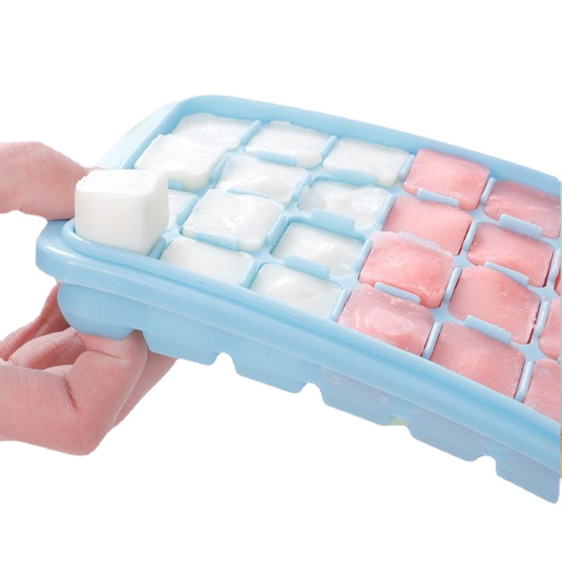 蓋付きシリコン製製氷皿 24個入り ゼリーメーカー 冷凍型  - Baby Food Jelly のレビューと価格